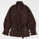 BELTED CARGO JACKET Brown / Free
