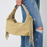 SLOUCHY FRINGE TOTE BAG