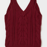 CABLE KNIT CAMISOLE
