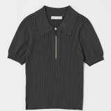 HALF ZIP CLASSIC POLO TOP
