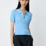 HALF ZIP CLASSIC POLO TOP