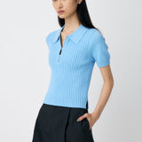 HALF ZIP CLASSIC POLO TOP