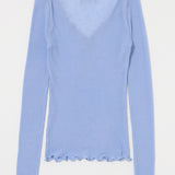 LACE TRIM LONG SLEEVE TEE