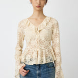 FRILL LACE BLOUSE