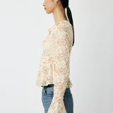 FRILL LACE BLOUSE
