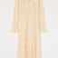 FLOCKY LACE DRESS Ivory / 1 (S)