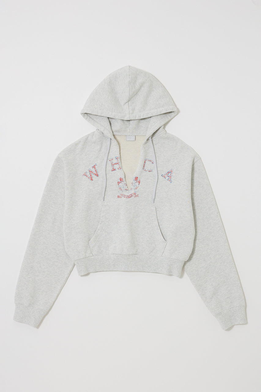 RUGGED LOGO HOODIE Heather Gray / Free