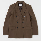 DOUBLE BREASTED PEAKED JACKET