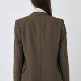 DOUBLE BREASTED PEAKED JACKET