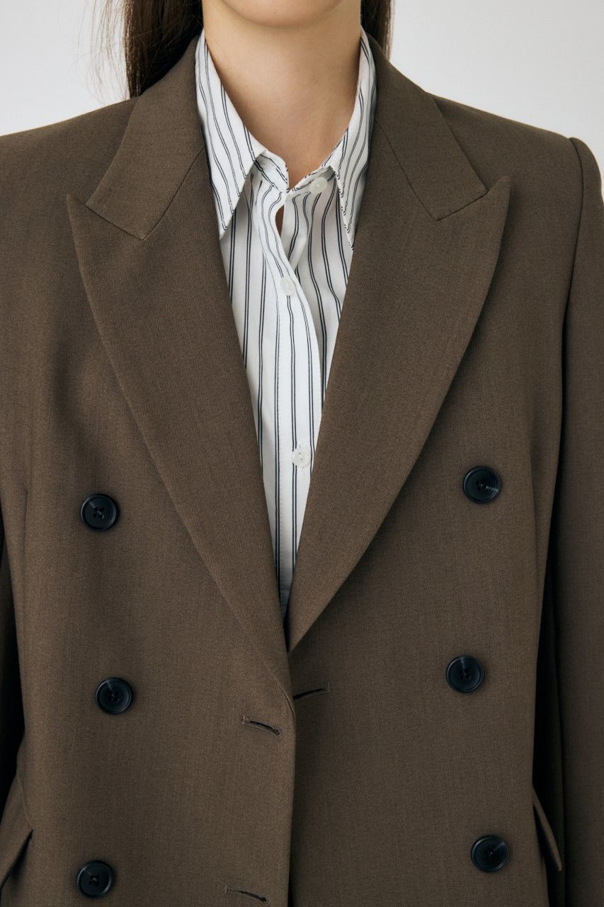 DOUBLE BREASTED PEAKED ジャケット【moussy】 Double Breasted Peaked Jacket – MOUSSY