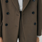 DOUBLE BREASTED PEAKED JACKET