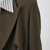 DOUBLE BREASTED PEAKED JACKET