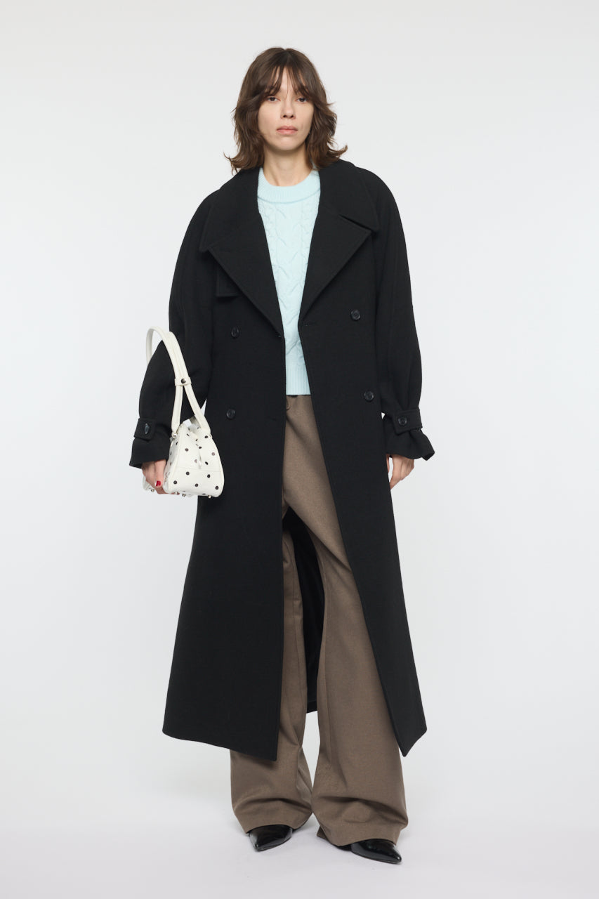 FORM SLEEVE LONG COAT Black / 1 (S)