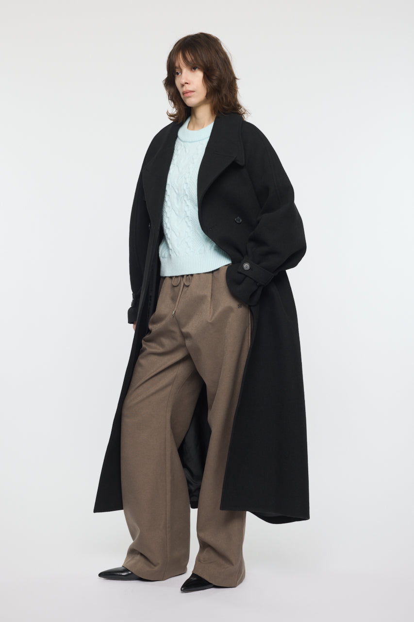 FORM SLEEVE LONG COAT Black / 1 (S)