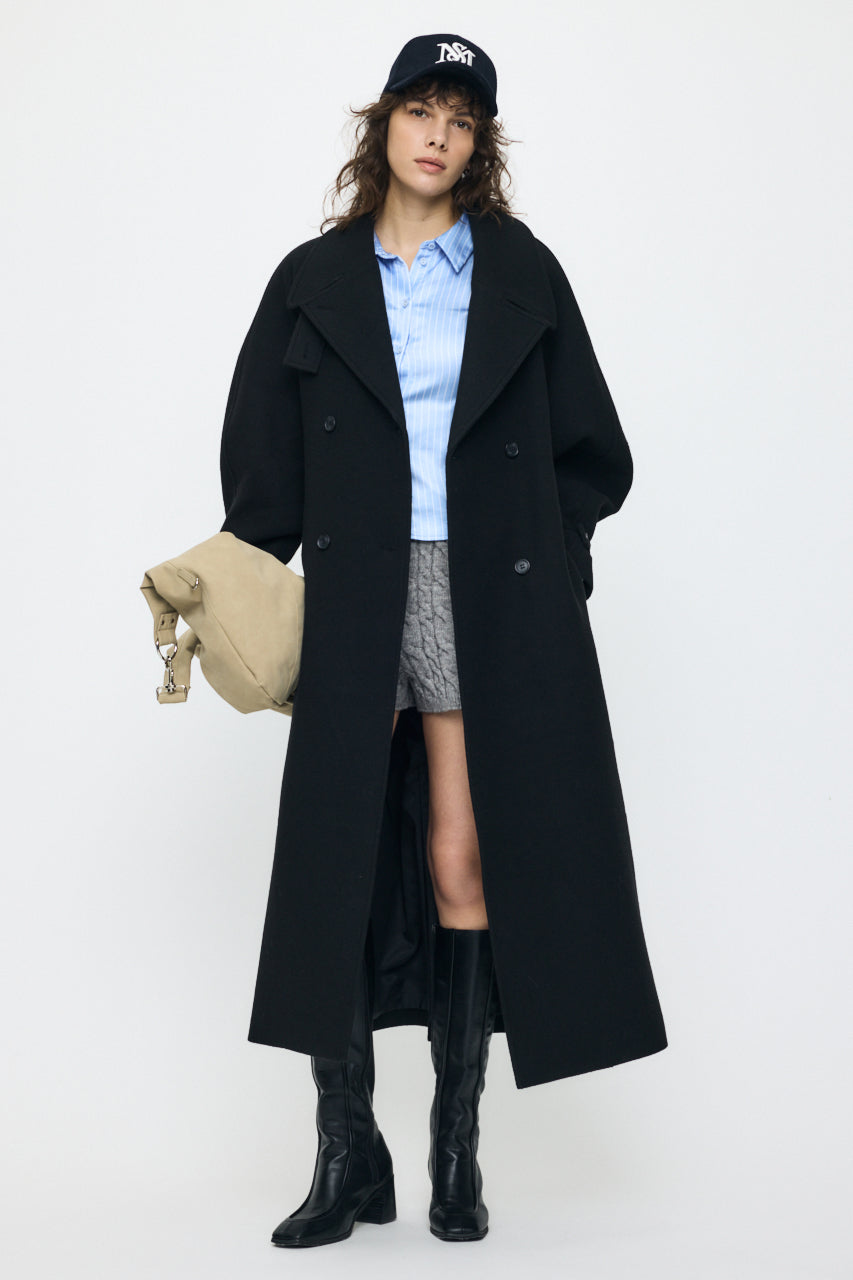 FORM SLEEVE LONG COAT Black / 1 (S)