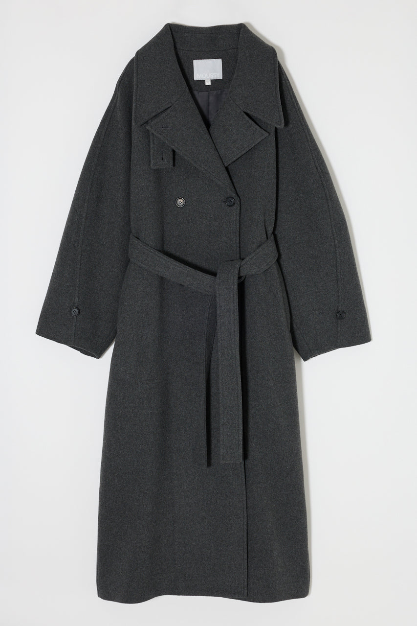 FORM SLEEVE LONG COAT Charcoal / 1 (S)