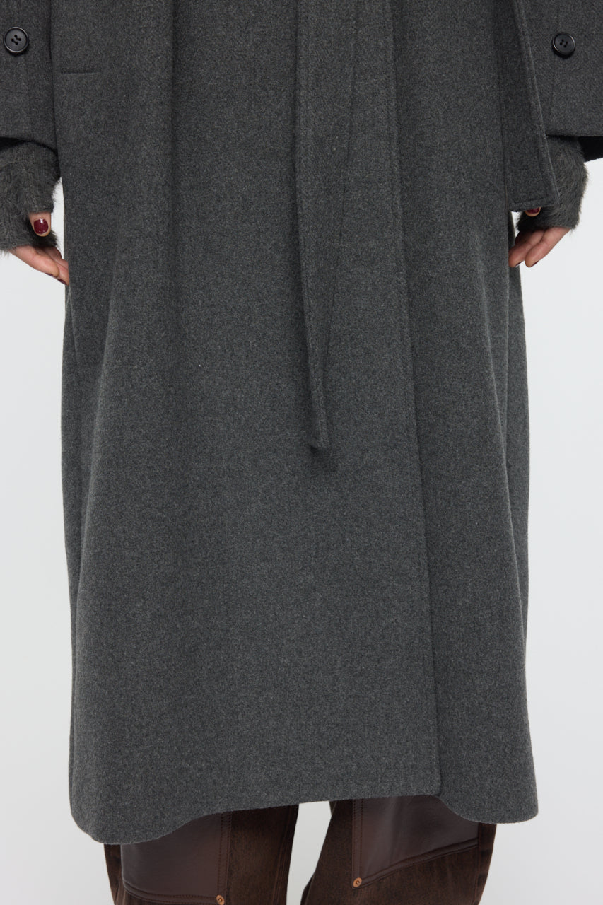 FORM SLEEVE LONG COAT Charcoal / 1 (S)
