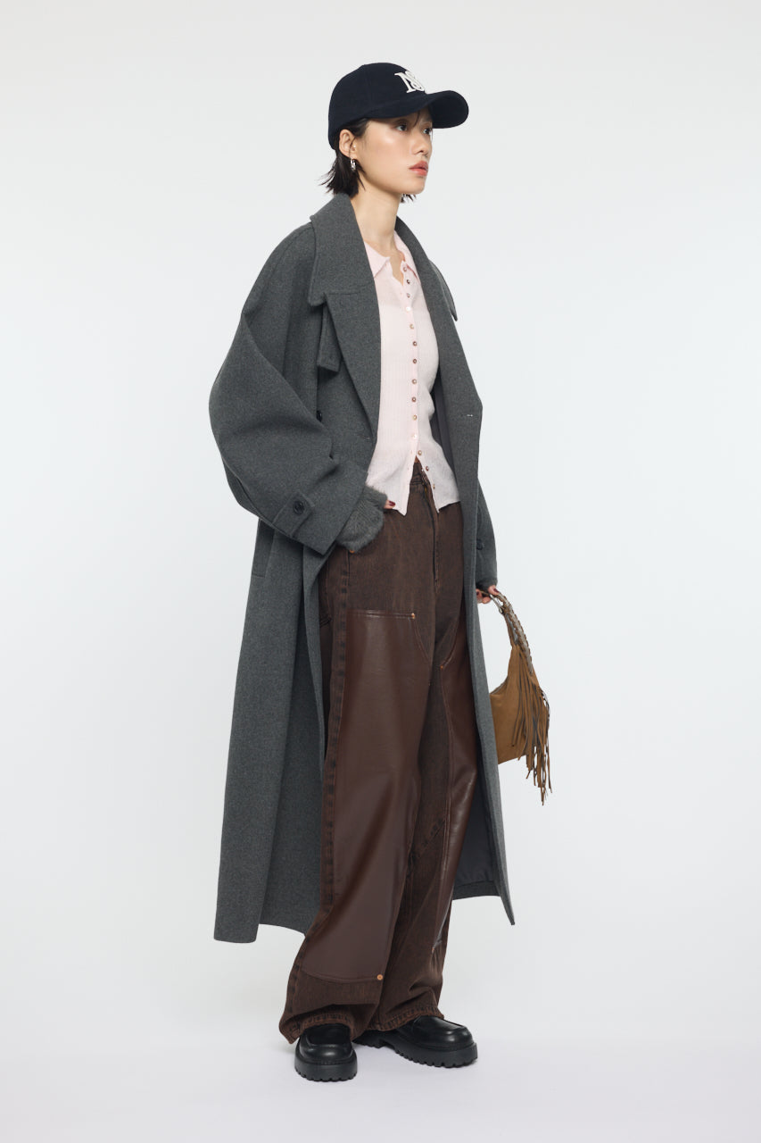 FORM SLEEVE LONG COAT Charcoal / 1 (S)