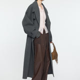 FORM SLEEVE LONG COAT Charcoal / 1 (S)