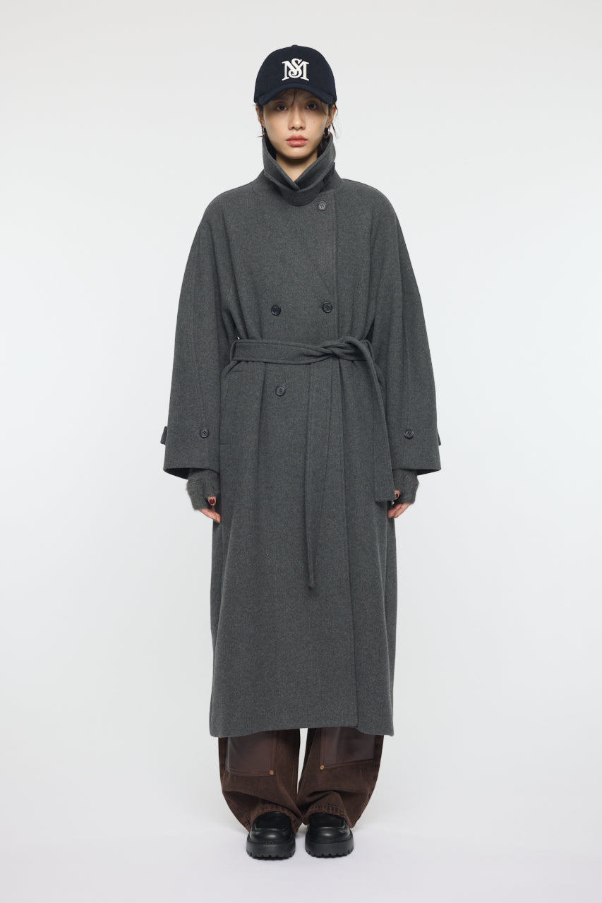 FORM SLEEVE LONG COAT Charcoal / 1 (S)