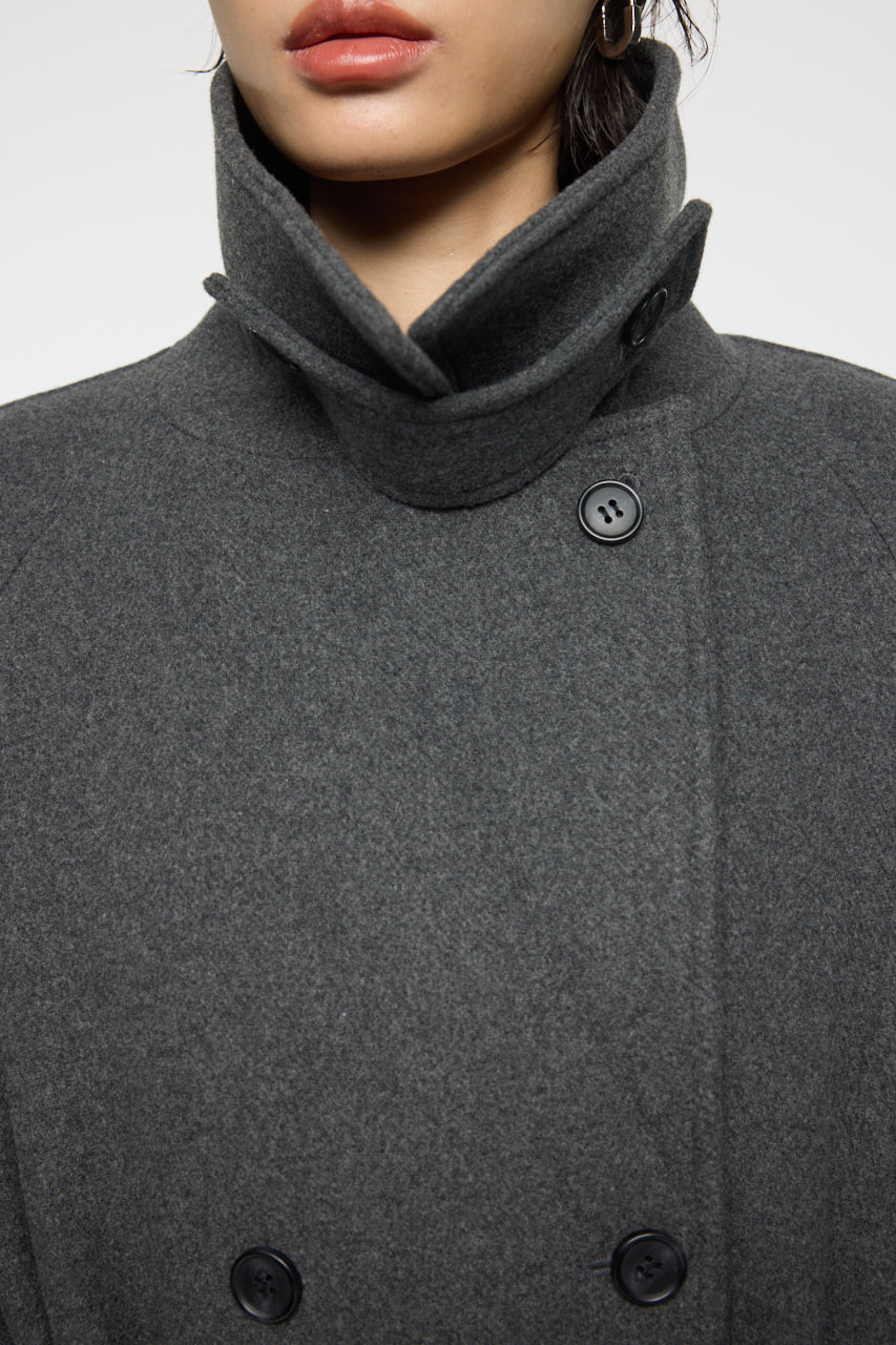 FORM SLEEVE LONG COAT Charcoal / 1 (S)
