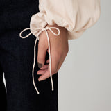 OFF SHOULDER PUFFY BLOUSE Light Pink / Free