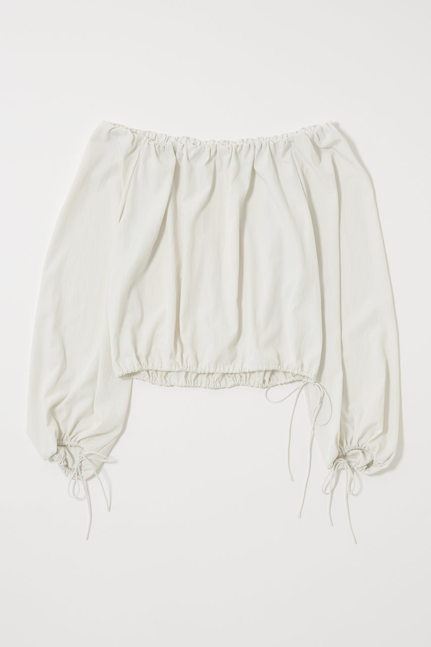 OFF SHOULDER PUFFY BLOUSE White / Free