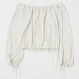 OFF SHOULDER PUFFY BLOUSE White / Free