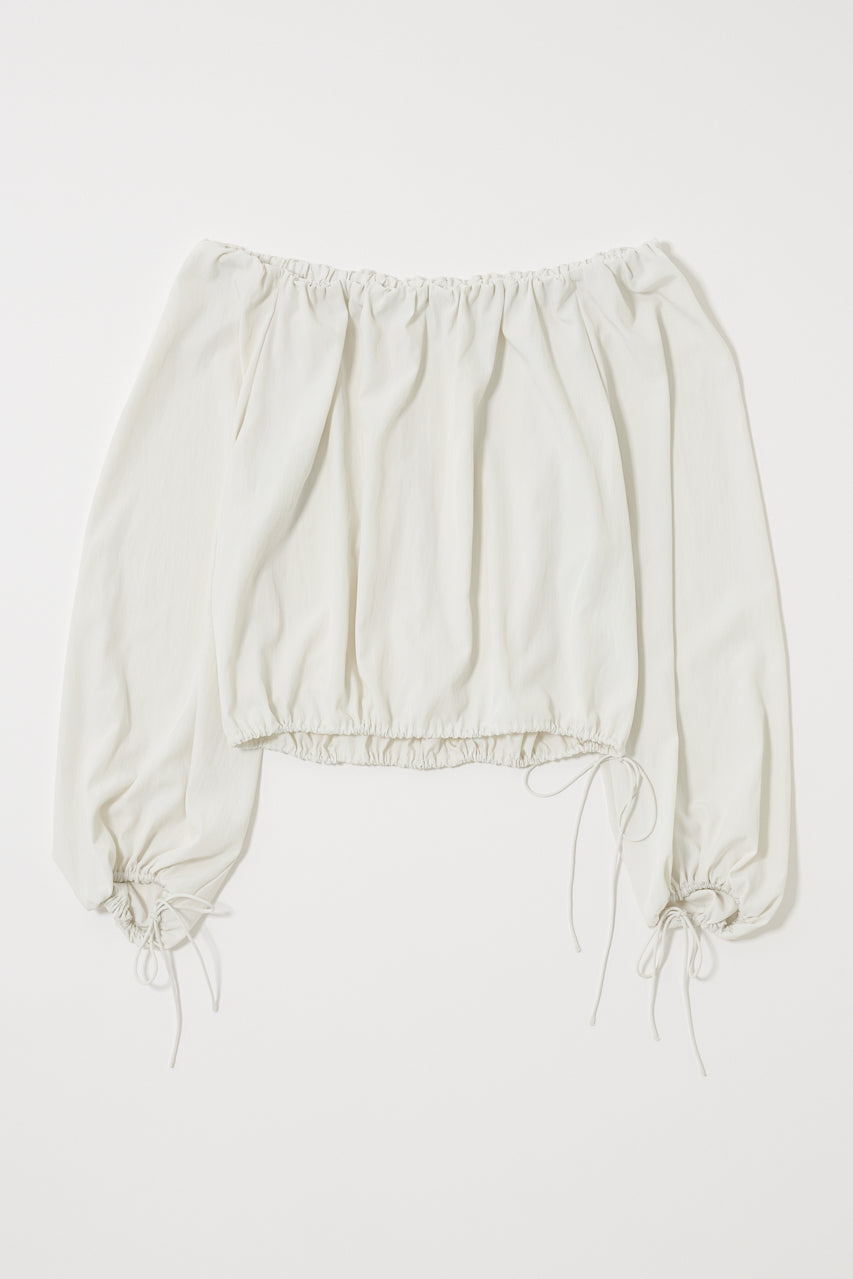 OFF SHOULDER PUFFY BLOUSE White / Free