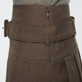 LOW SLUNG PLEATED MINI SKIRT