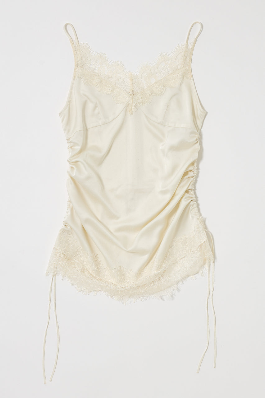 DOT SATIN CAMI DRESS Off White / Free