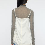 DOT SATIN CAMI DRESS Off White / Free