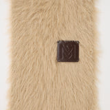 FLUFFY KNIT SCARF Beige / Free
