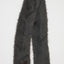 FLUFFY KNIT SCARF Gray / Free