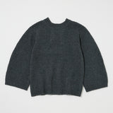 BRUSHED OVERSIZED SWEATER Charcoal / Free