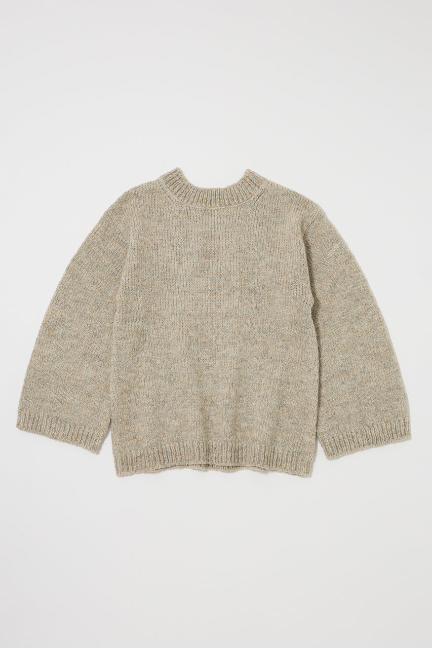 BRUSHED OVERSIZED SWEATER Light Beige / Free