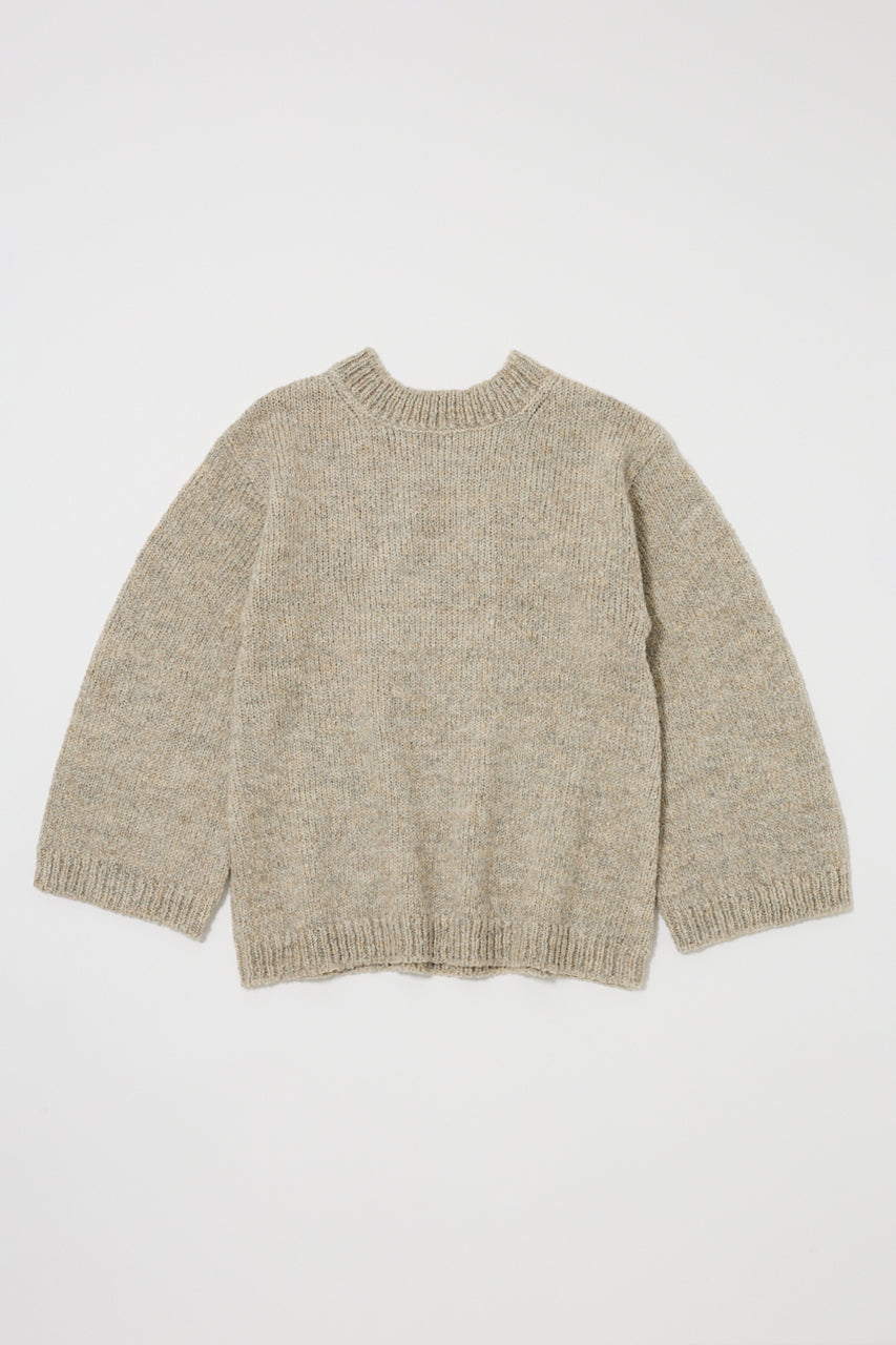 BRUSHED OVERSIZED SWEATER Light Beige / Free