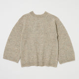 BRUSHED OVERSIZED SWEATER Light Beige / Free