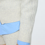 ZIP UP KNIT CARDIGAN