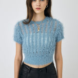 SHEER SHAGGY KNIT