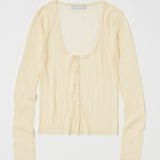 SHEER RIB CARDIGAN