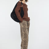 OVER RIB OFF SHOULDER Brown / Free