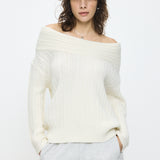 OVER RIB OFF SHOULDER Ivory / Free