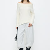 OVER RIB OFF SHOULDER Ivory / Free