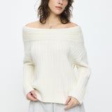 OVER RIB OFF SHOULDER Ivory / Free