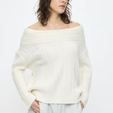 OVER RIB OFF SHOULDER Ivory / Free