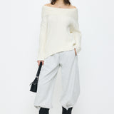 OVER RIB OFF SHOULDER Ivory / Free