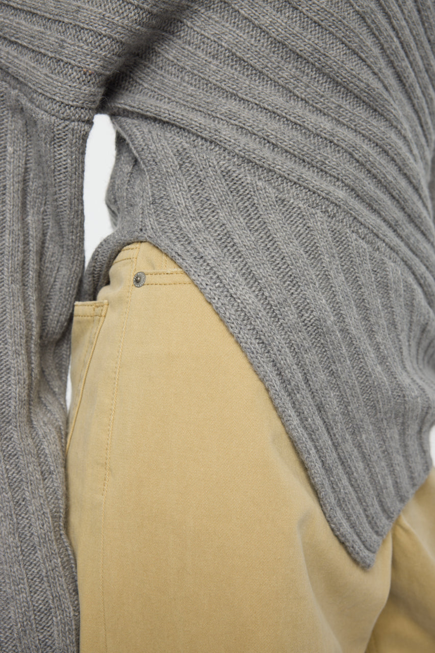 MOANDMO EMBROIDERY MINI SKIRT Heather Gray / Free