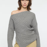 MOANDMO EMBROIDERY MINI SKIRT Heather Gray / Free