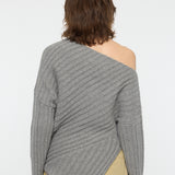 MOANDMO EMBROIDERY MINI SKIRT Heather Gray / Free